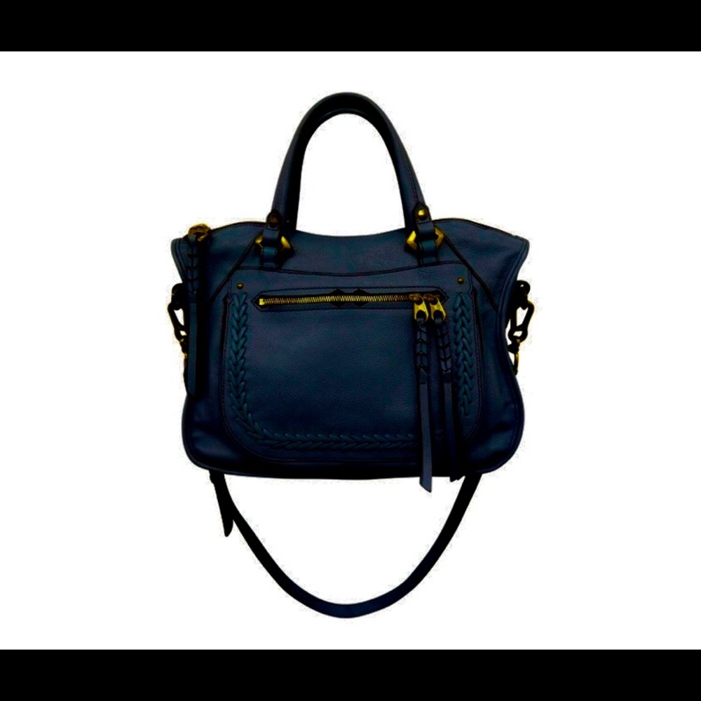 Oryany Black Leather Sachel